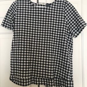 Pleione Buffalo print open back blouse